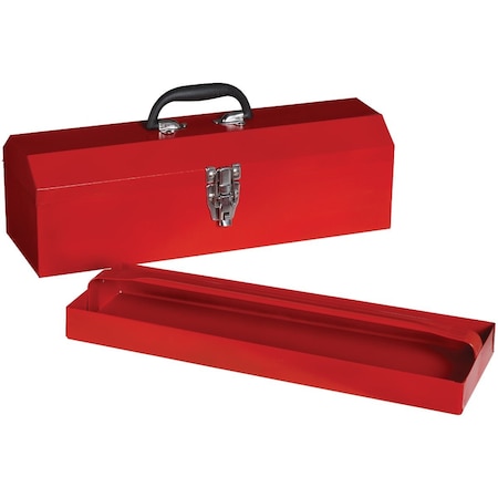 All-Source 19 In. Red Steel Hip Roof Toolbox 339084